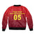 Custom West Indies Cricket Sleeve Zip Bomber Jacket Vintage Style