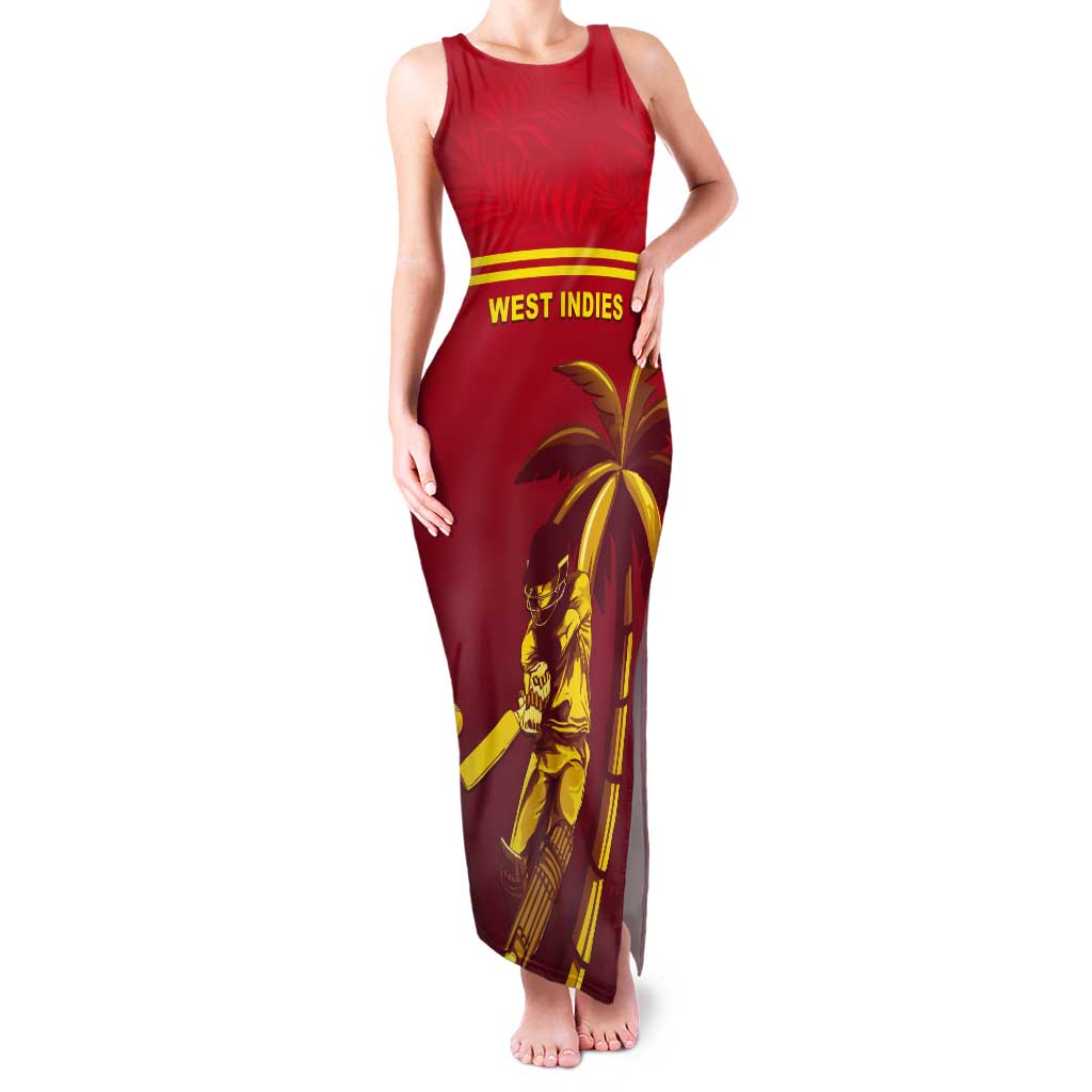 Custom West Indies Cricket Tank Maxi Dress Vintage Style