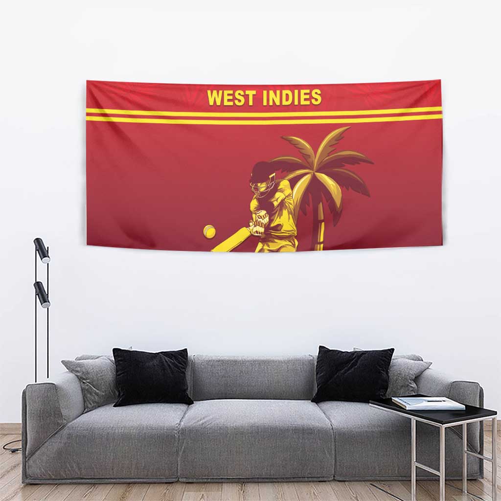 West Indies Cricket Tapestry Vintage Style