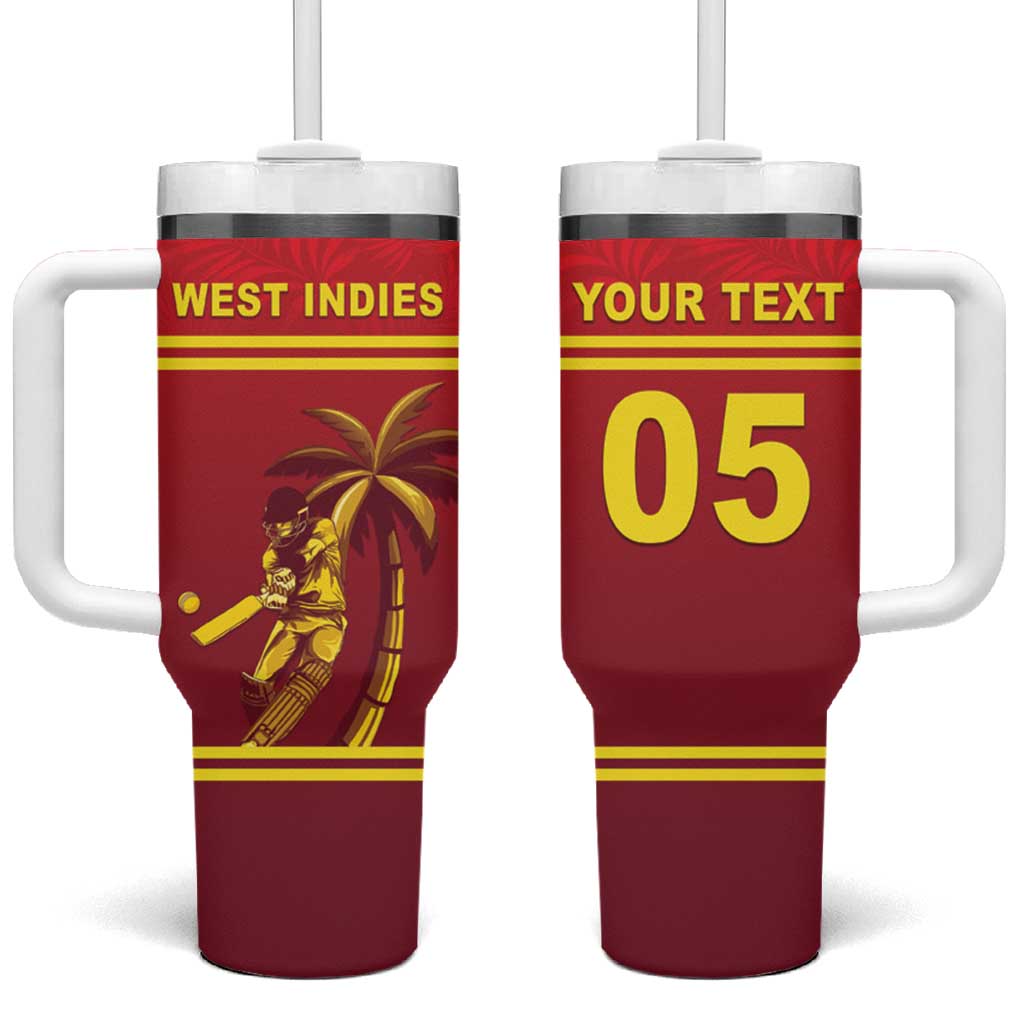 Custom West Indies Cricket Tumbler With Handle Vintage Style