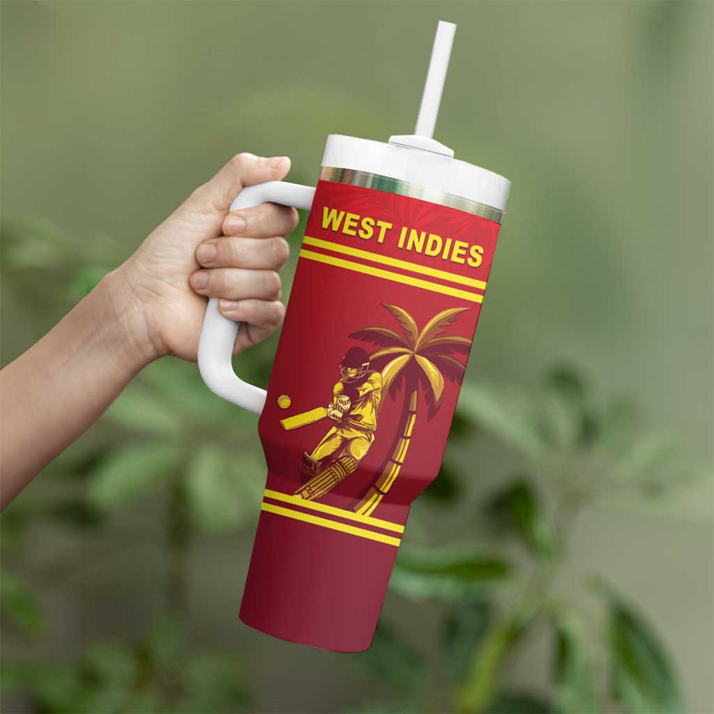 Custom West Indies Cricket Tumbler With Handle Vintage Style