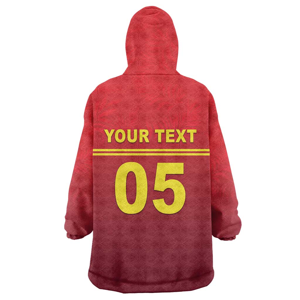 Custom West Indies Cricket Wearable Blanket Hoodie Vintage Style