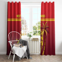 West Indies Cricket Window Curtain Vintage Style