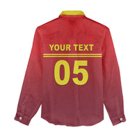 Custom West Indies Cricket Women Casual Shirt Vintage Style