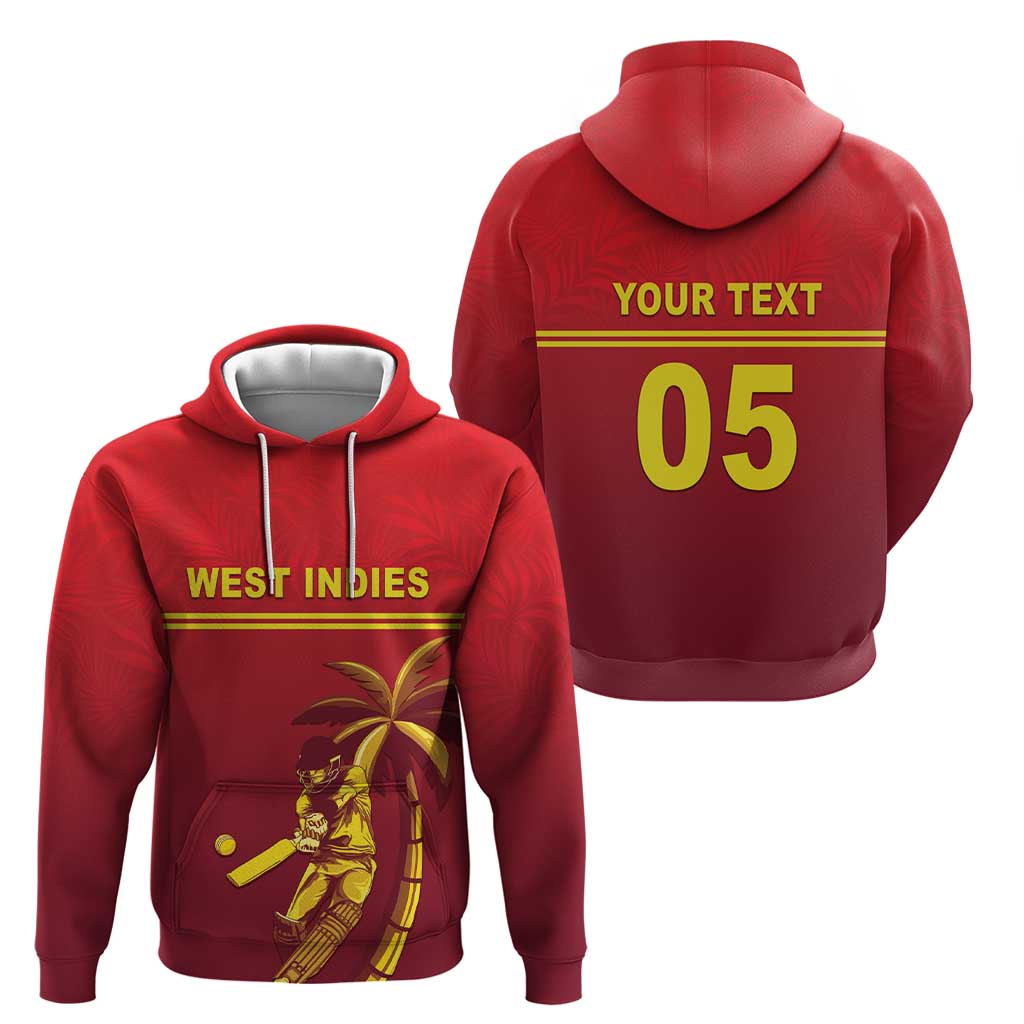 Custom West Indies Cricket Zip Hoodie Vintage Style
