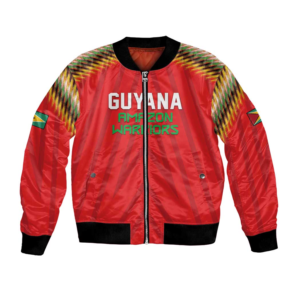 Custom Guyana Cricket Bomber Jacket Go Amazon Warriors