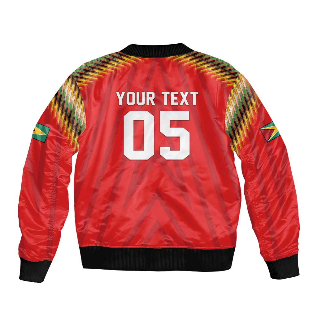 Custom Guyana Cricket Bomber Jacket Go Amazon Warriors