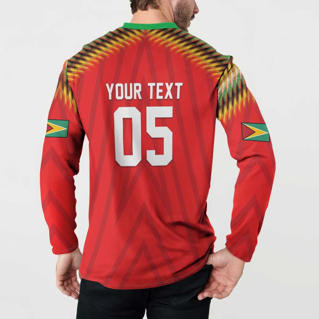 Custom Guyana Cricket Button Sweatshirt Go Amazon Warriors
