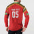 Custom Guyana Cricket Button Sweatshirt Go Amazon Warriors