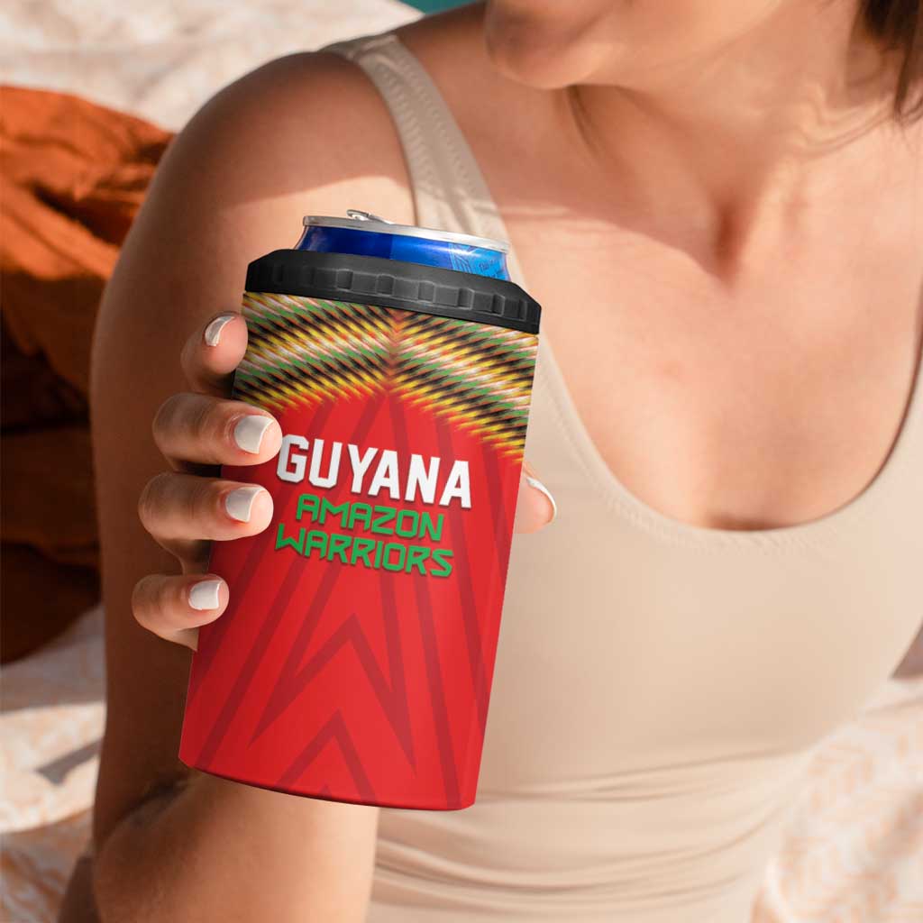 Custom Guyana Cricket 4 in 1 Can Cooler Tumbler Go Amazon Warriors