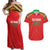 Custom Guyana Cricket Couples Matching Off Shoulder Maxi Dress and Hawaiian Shirt Go Amazon Warriors