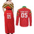 Custom Guyana Cricket Couples Matching Off Shoulder Maxi Dress and Long Sleeve Button Shirt Go Amazon Warriors