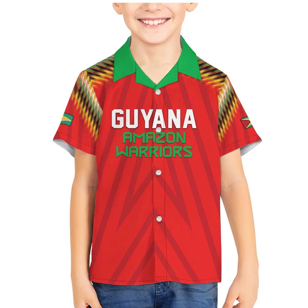 Custom Guyana Cricket Family Matching Mermaid Dress and Hawaiian Shirt Go Amazon Warriors