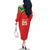 Custom Guyana Cricket Family Matching Off The Shoulder Long Sleeve Dress and Hawaiian Shirt Go Amazon Warriors