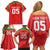 Custom Guyana Cricket Family Matching Off Shoulder Short Dress and Hawaiian Shirt Go Amazon Warriors