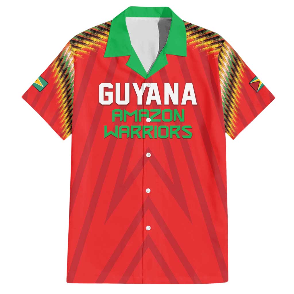 Custom Guyana Cricket Hawaiian Shirt Go Amazon Warriors