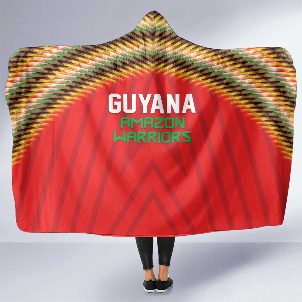Guyana Cricket Hooded Blanket Go Amazon Warriors