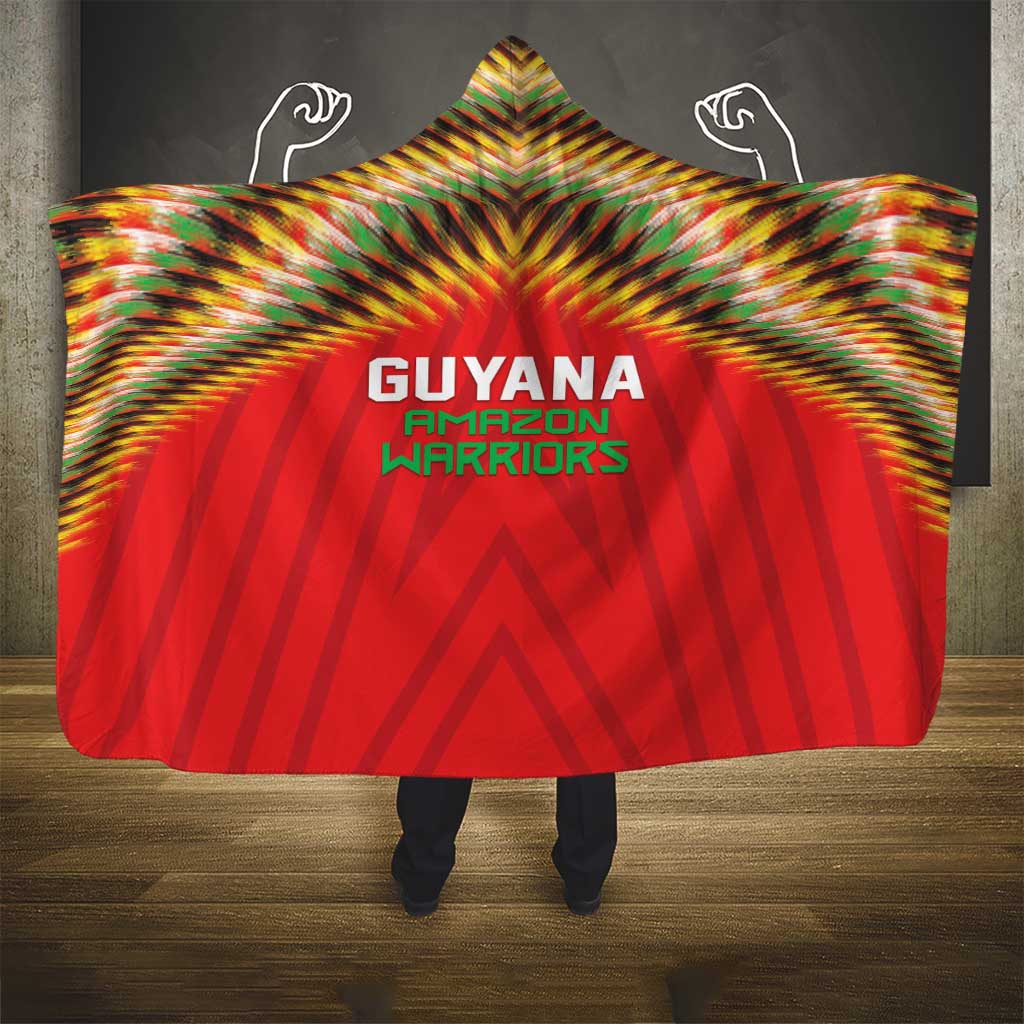 Guyana Cricket Hooded Blanket Go Amazon Warriors