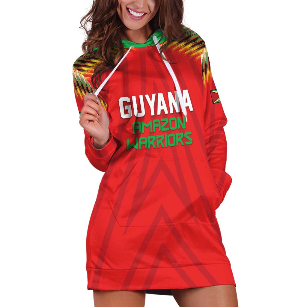 Custom Guyana Cricket Hoodie Dress Go Amazon Warriors