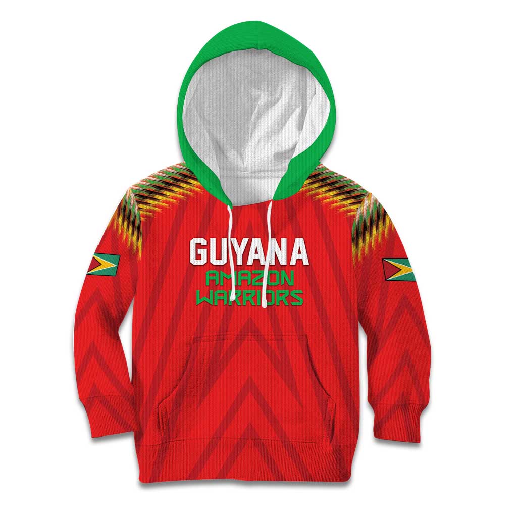 Custom Guyana Cricket Kid Hoodie Go Amazon Warriors