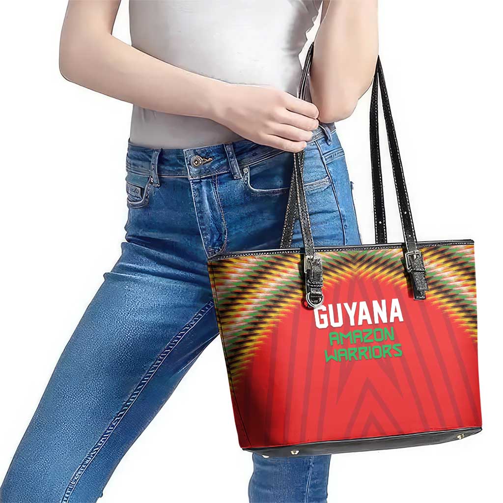 Guyana Cricket Leather Tote Bag Go Amazon Warriors