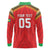 Custom Guyana Cricket Long Sleeve Polo Shirt Go Amazon Warriors