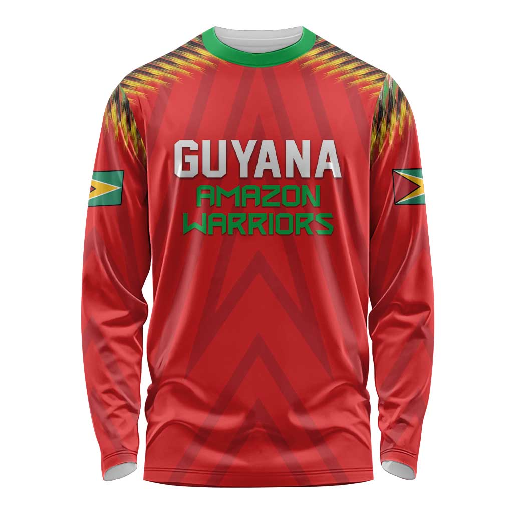 Custom Guyana Cricket Long Sleeve Shirt Go Amazon Warriors