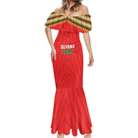 Custom Guyana Cricket Mermaid Dress Go Amazon Warriors
