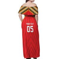 Custom Guyana Cricket Off Shoulder Maxi Dress Go Amazon Warriors