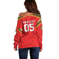 Custom Guyana Cricket Off Shoulder Sweater Go Amazon Warriors