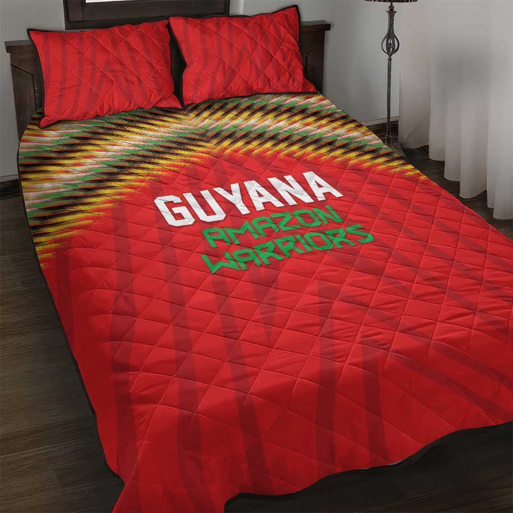 Guyana Cricket Quilt Bed Set Go Amazon Warriors