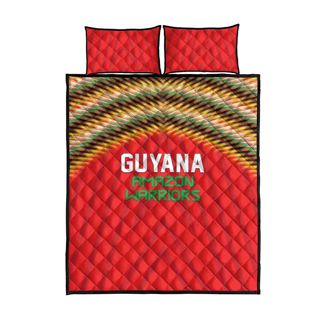 Guyana Cricket Quilt Bed Set Go Amazon Warriors