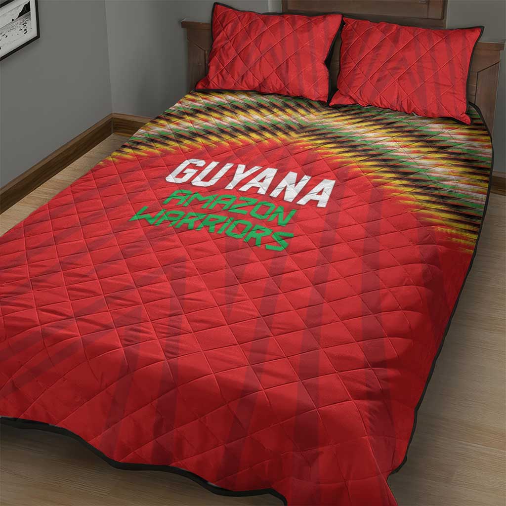 Guyana Cricket Quilt Bed Set Go Amazon Warriors