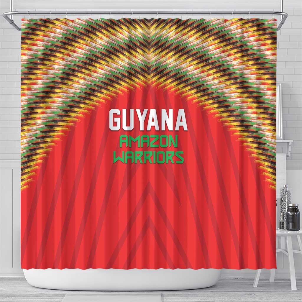 Guyana Cricket Shower Curtain Go Amazon Warriors
