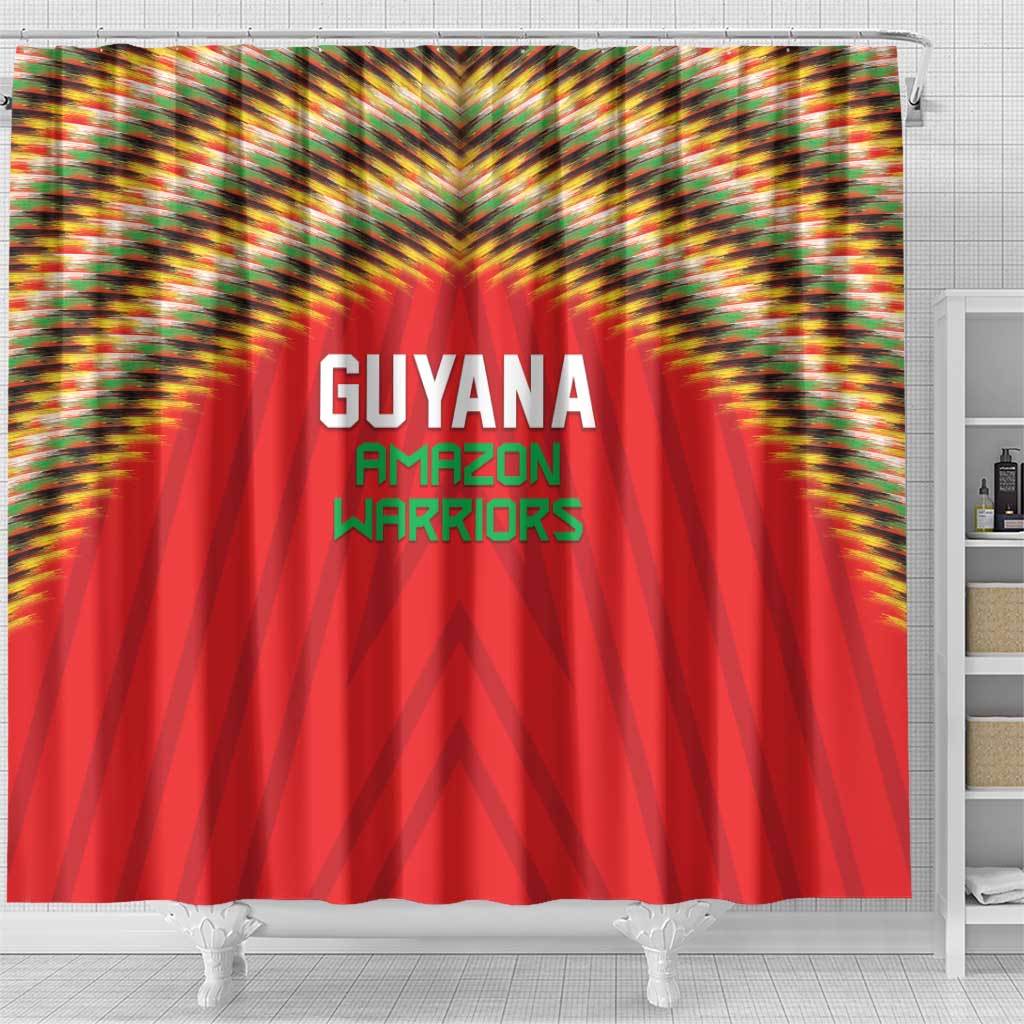 Guyana Cricket Shower Curtain Go Amazon Warriors