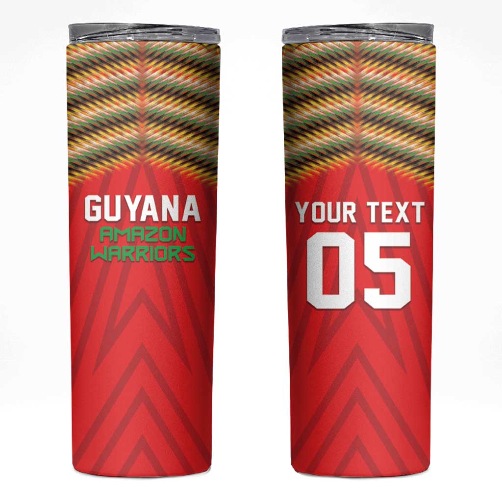 Custom Guyana Cricket Skinny Tumbler Go Amazon Warriors