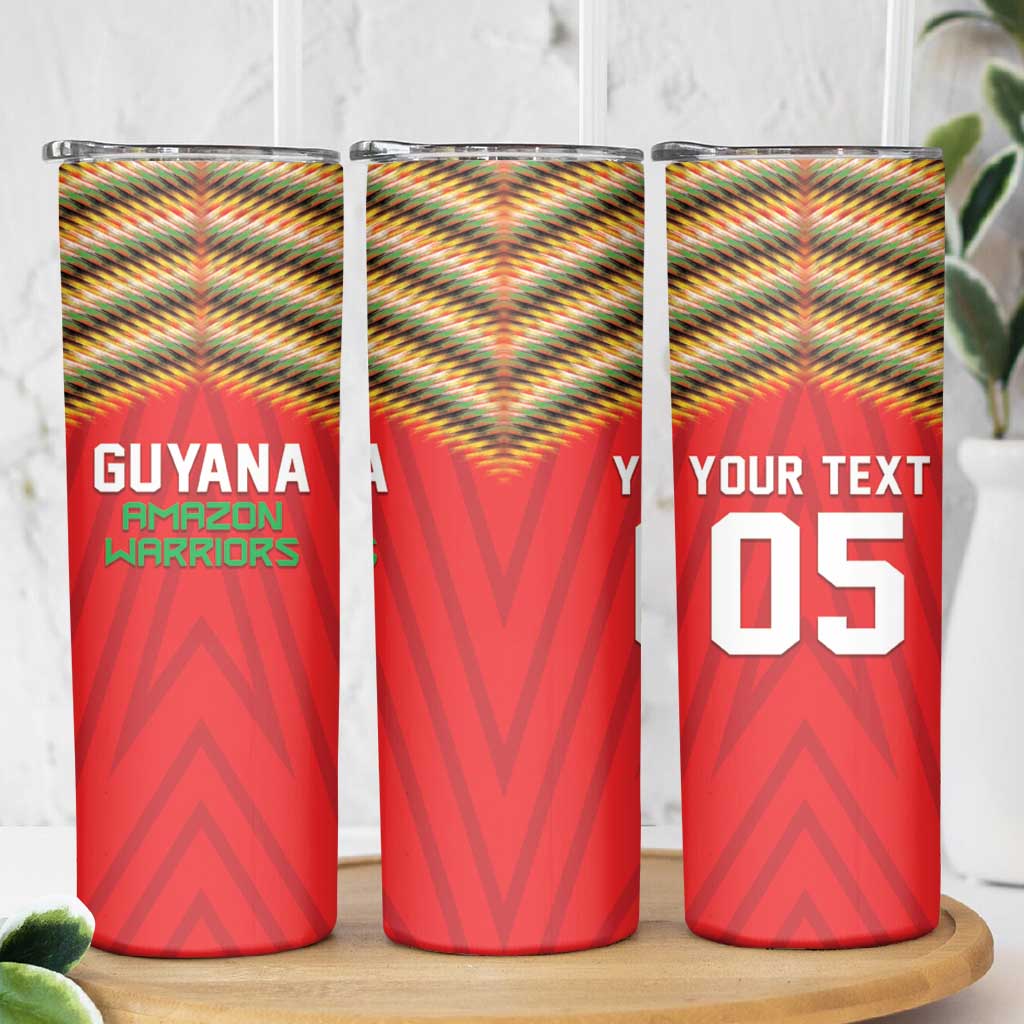 Custom Guyana Cricket Skinny Tumbler Go Amazon Warriors