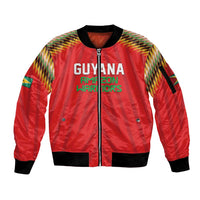 Custom Guyana Cricket Sleeve Zip Bomber Jacket Go Amazon Warriors