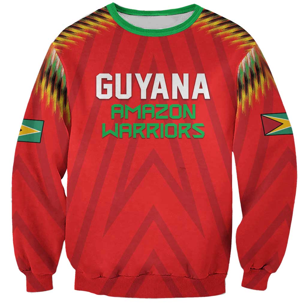 Custom Guyana Cricket Sweatshirt Go Amazon Warriors