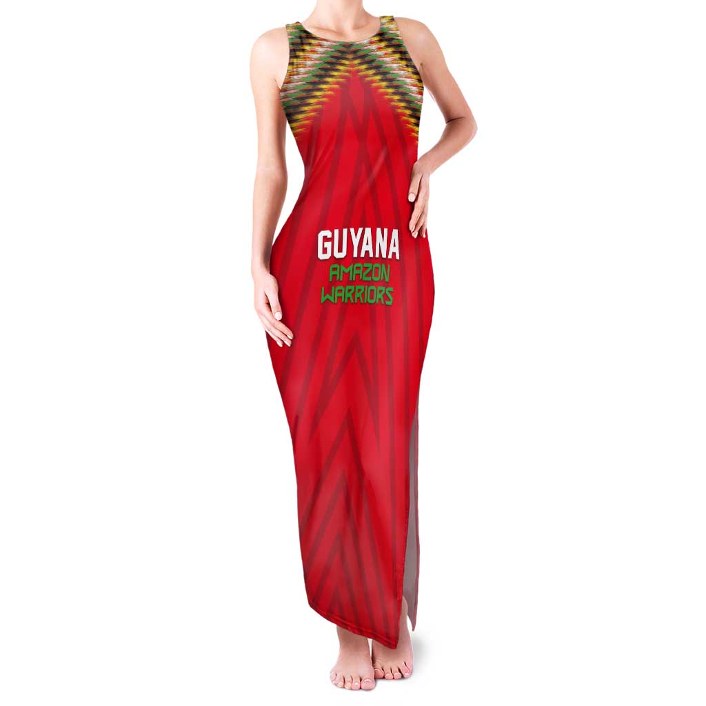 Custom Guyana Cricket Tank Maxi Dress Go Amazon Warriors