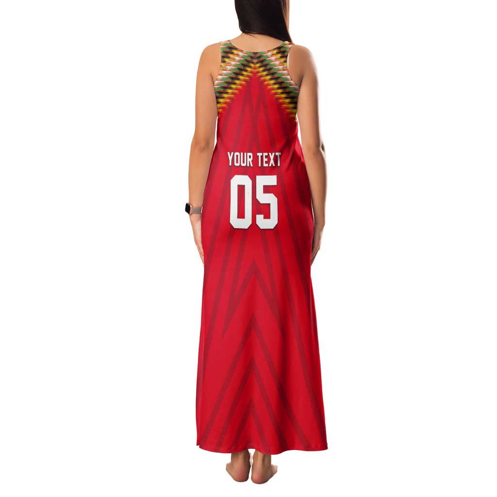 Custom Guyana Cricket Tank Maxi Dress Go Amazon Warriors