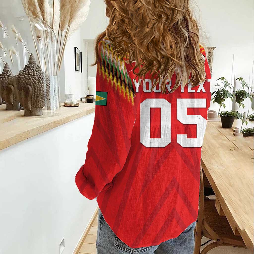 Custom Guyana Cricket Women Casual Shirt Go Amazon Warriors