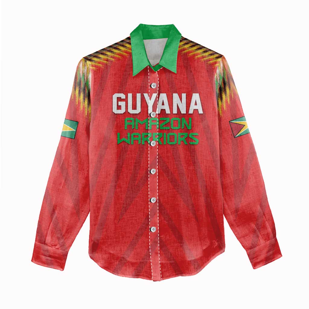 Custom Guyana Cricket Women Casual Shirt Go Amazon Warriors