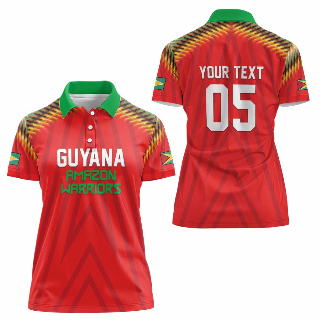 Custom Guyana Cricket Women Polo Shirt Go Amazon Warriors