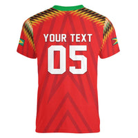 Custom Guyana Cricket Women V-Neck T-Shirt Go Amazon Warriors