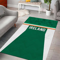 Ireland Rugby Area Rug Old Retro Style