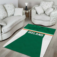 Ireland Rugby Area Rug Old Retro Style