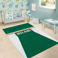 Ireland Rugby Area Rug Old Retro Style