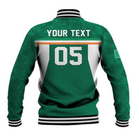 Custom Ireland Rugby Baseball Jacket Old Retro Style