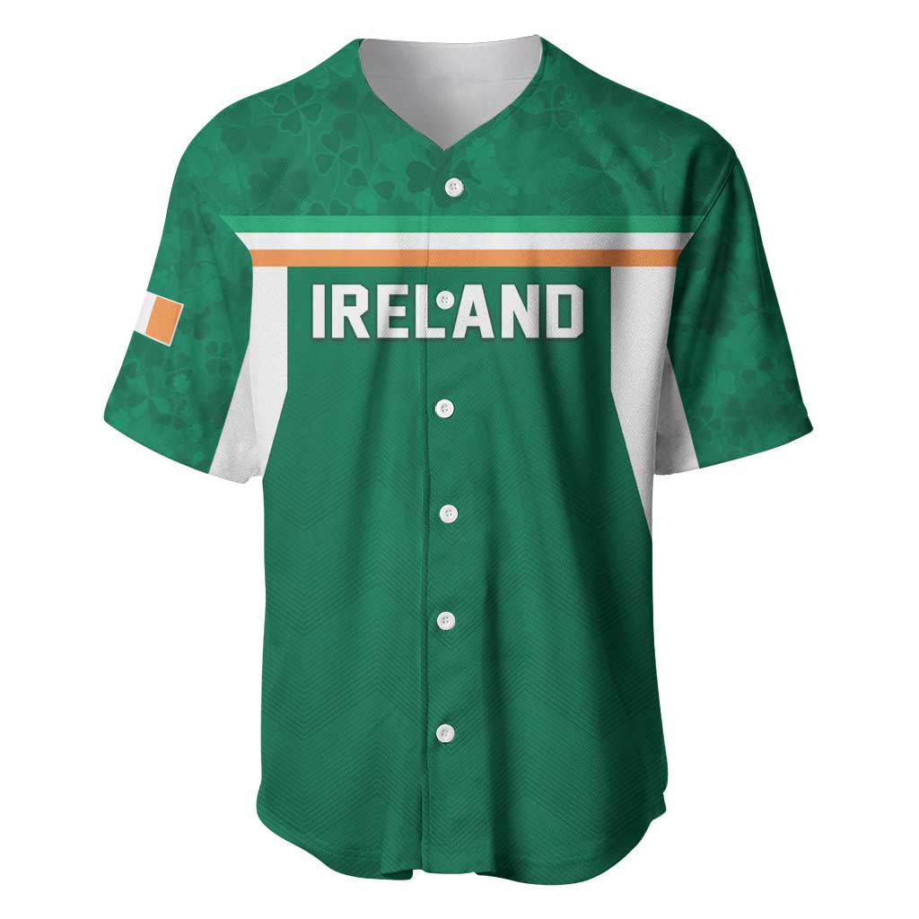 Custom Ireland Rugby Baseball Jersey Old Retro Style